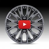 Fuel Rebar 6 D848 Matte Gunmetal Custom Truck Wheels 4